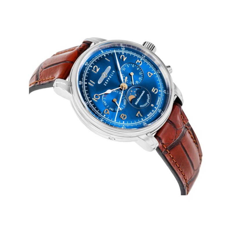 94_59_3_max Zegarek Męski ZEPPELIN Mediterranee Moonphase 9636-3 + BOX