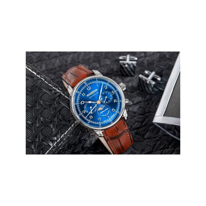 94_59_5_max Zegarek Męski ZEPPELIN Mediterranee Moonphase 9636-3 + BOX