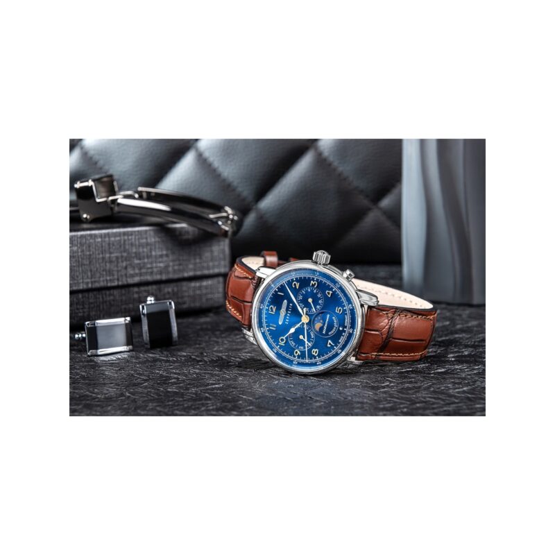 94_59_6_max Zegarek Męski ZEPPELIN Mediterranee Moonphase 9636-3 + BOX