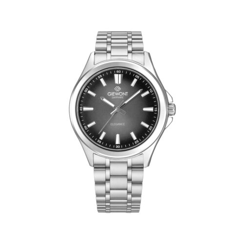 Zegarek Męski Giewont Elegance Sapphire Srebrno Czarny GW5160-B2
