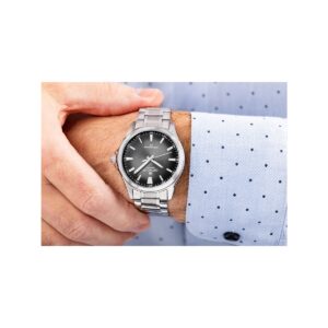 Zegarek Męski Giewont Elegance Sapphire Srebrno Czarny GW5160-B2