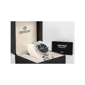 Zegarek Męski Giewont Elegance Sapphire Srebrno Czarny GW5160-B2