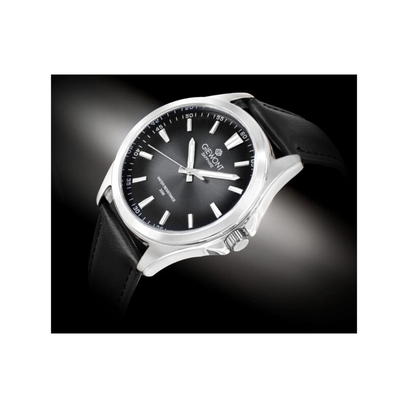 Zegarek Męski Giewont Elegance Sapphire Czarny GW5160-A2