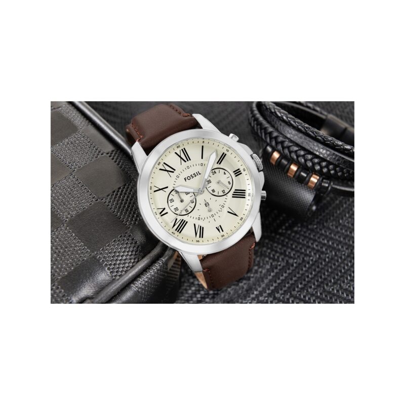 Zegarek Męski FOSSIL Grant Leather FS4735 + BOX