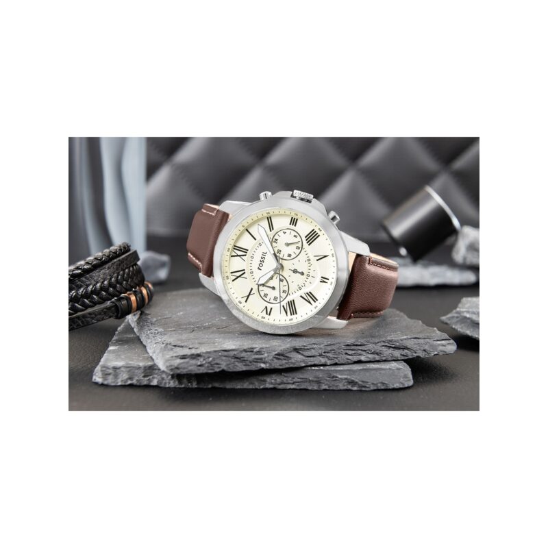 Zegarek Męski FOSSIL Grant Leather FS4735 + BOX