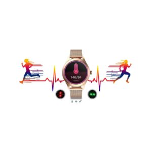 98_11_max Damski SMARTWATCH G.Rossi SW014G-2 Różowe złoto