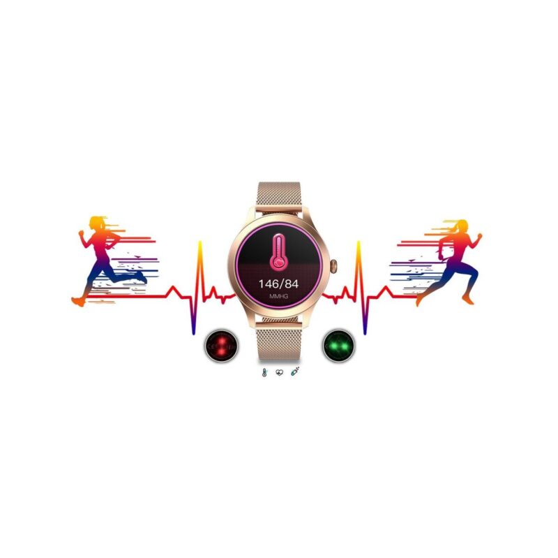 98_11_max Damski SMARTWATCH G.Rossi SW014G-2 Różowe złoto
