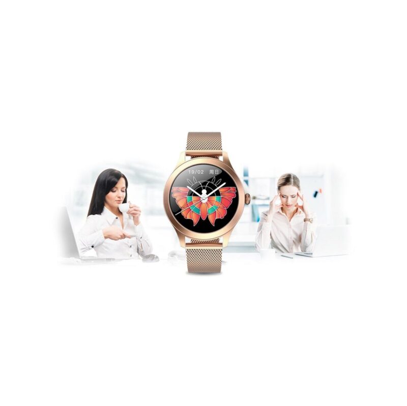 98_17_max Damski SMARTWATCH G.Rossi SW014G-2 Różowe złoto