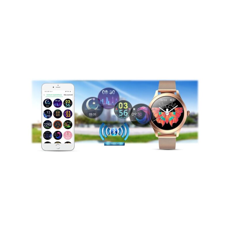 98_29_max Damski SMARTWATCH G.Rossi SW014G-2 Różowe złoto