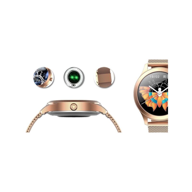 98_9_max Damski SMARTWATCH G.Rossi SW014G-2 Różowe złoto